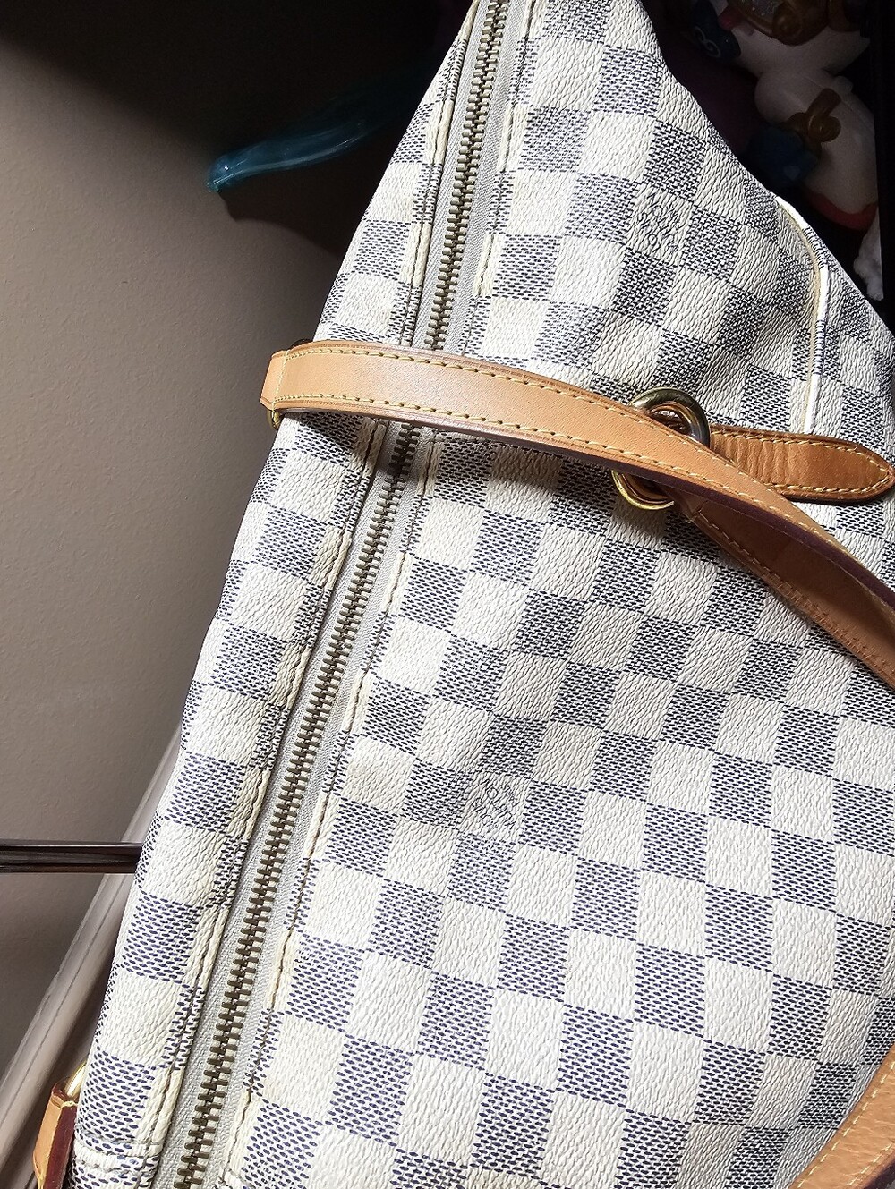 Auth Louis Vuitton Totally GM azur shoulder totes bag - Picture 10 of 15